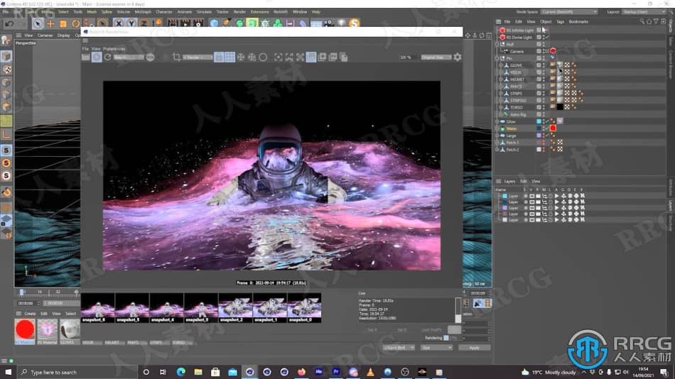 C4D与Redshift宇航员动画渲染技术视频教程 C4D 第2张