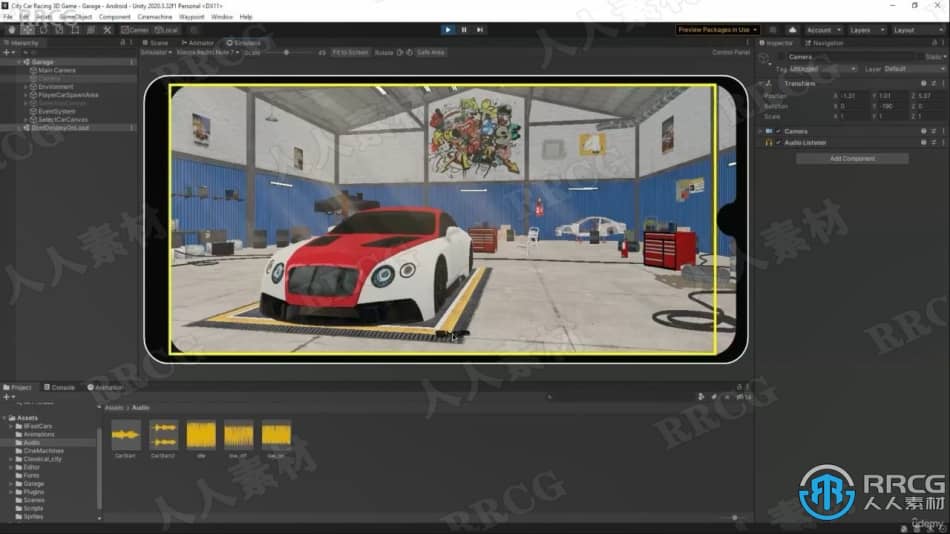 【中文字幕】Unity手机iOS和Android赛车游戏开发制作视频教程 Unity 第7张