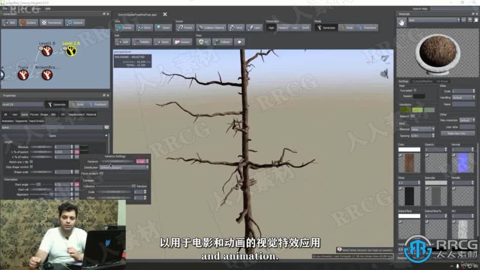 【中文字幕】SpeedTree树木植物制作全面核心技术训练视频教程 CG 第3张