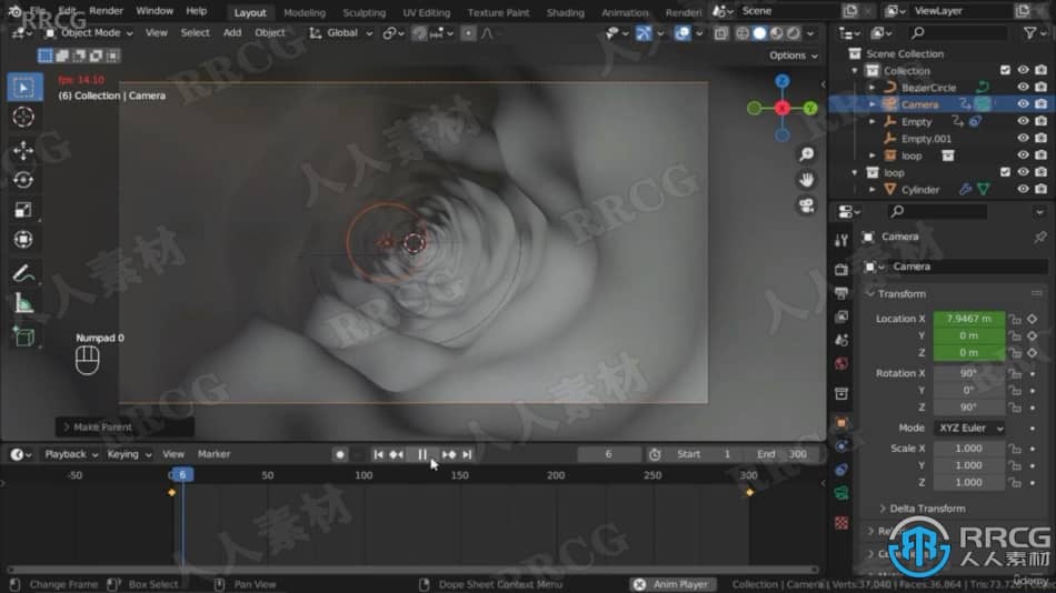 Blender 3.1循环动画实例制作视频教程 3D 第8张