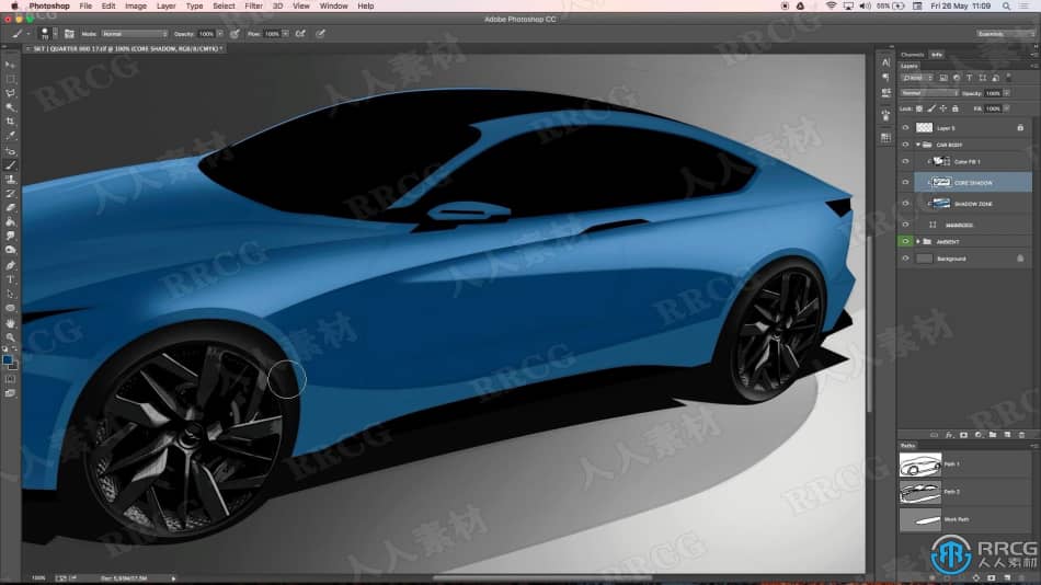 Photoshop汽车造型概念设计实例制作视频教程 PS教程 第5张