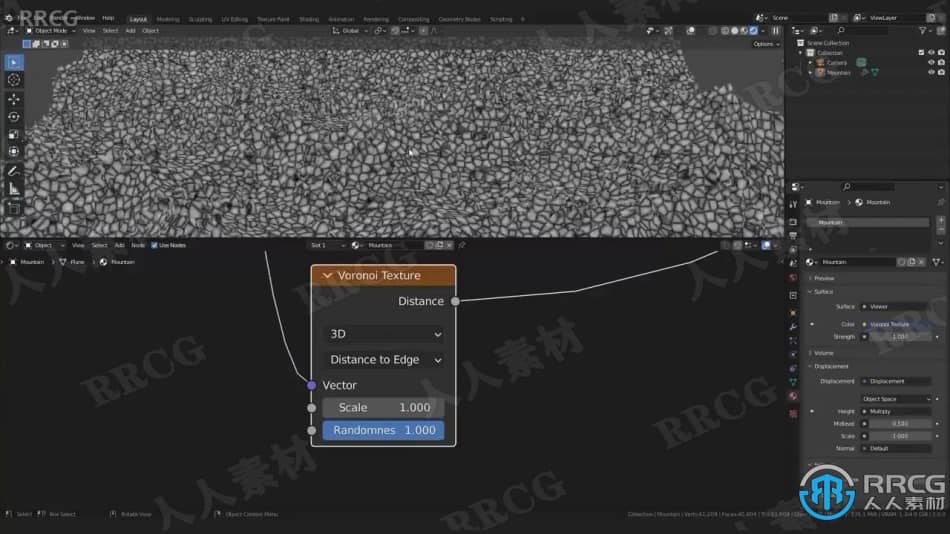 【中文字幕】Blender逼真山脉山峰场景实例制作视频教程 3D 第3张