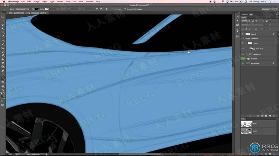 Photoshop汽车造型概念设计实例制作视频教程 PS教程 第4张