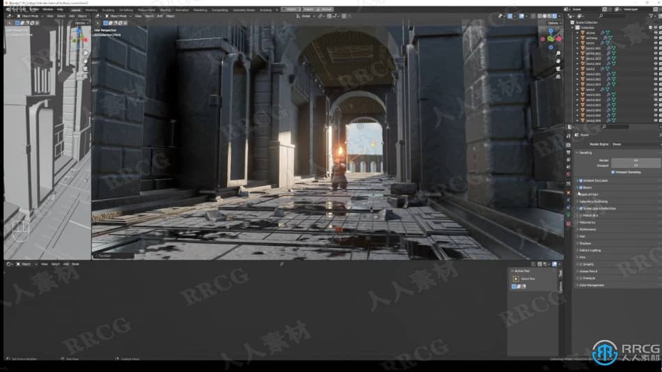 Blender插画场景制作工作流程视频教程 3D 第10张