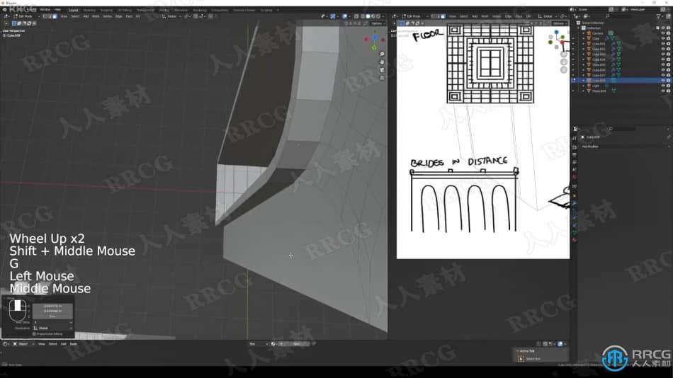 Blender插画场景制作工作流程视频教程 3D 第4张