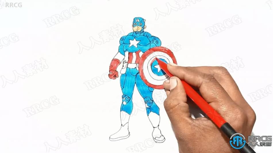 学习如何画10个超级英雄实例训练视频教程 CG 第9张