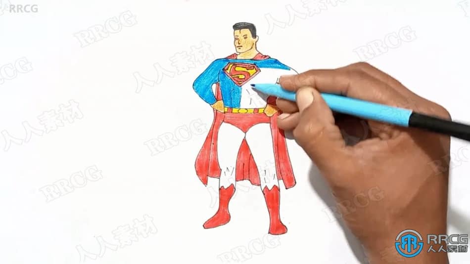 学习如何画10个超级英雄实例训练视频教程 CG 第6张