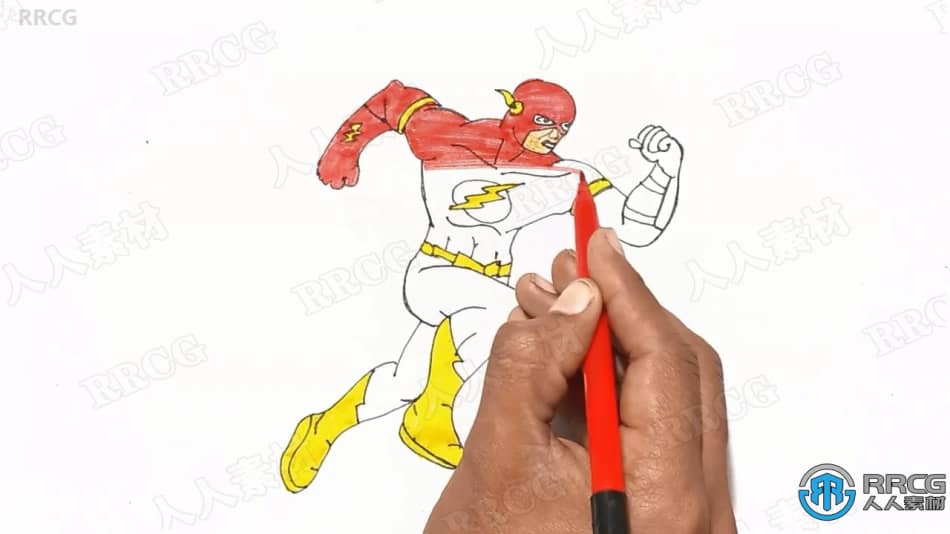 学习如何画10个超级英雄实例训练视频教程 CG 第2张