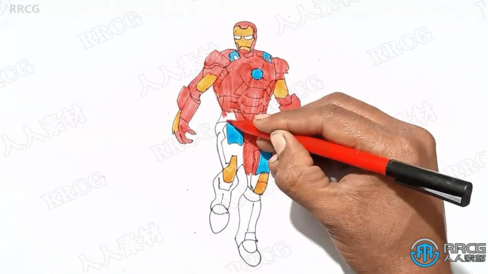 学习如何画10个超级英雄实例训练视频教程 CG 第7张