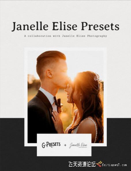 摄影师 JANELLE ELISE 婚礼人像LR预设G-PRESETS JANELLE ELISE Lightroom Presets LR预设 第1张