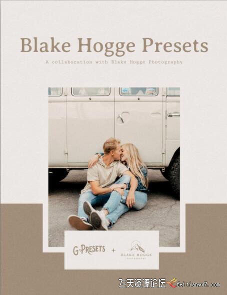 摄影师 Blake Hogge 婚礼跟拍调色LR预设 G-Presets Blake Hogge Presets LR预设 第1张