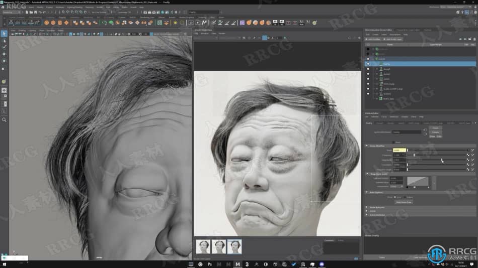 [Maya] 超逼真CG人物肖像完整制作工作流程视频教程 maya 第25张