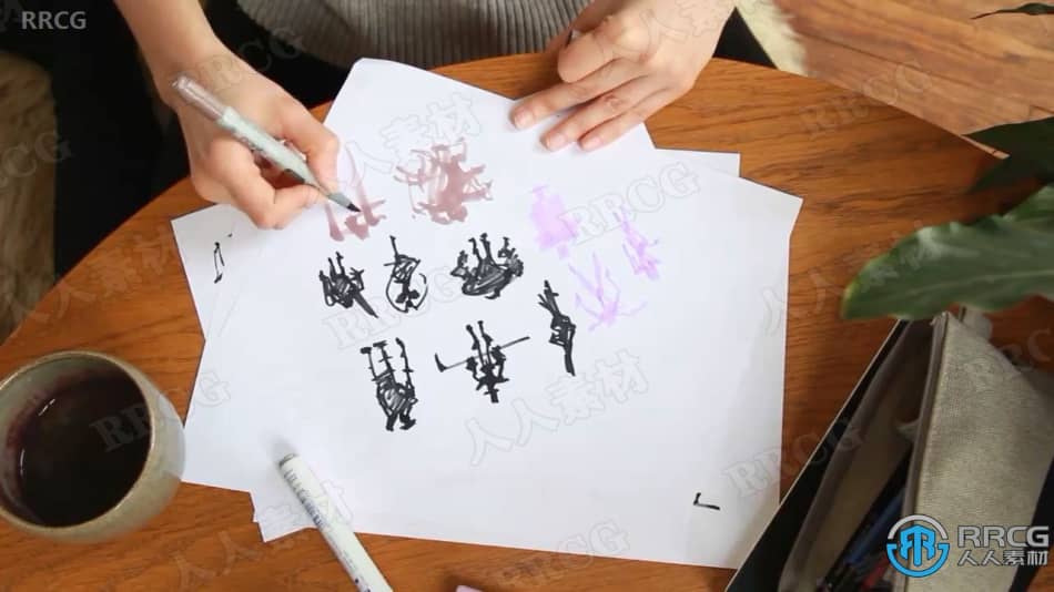 【中文字幕】故事性角色设计数字绘画视频教程 CG 第8张