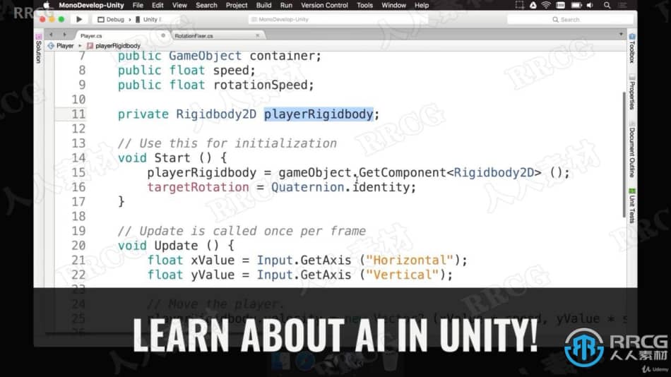 Unity和Blender运用AI技术游戏开发训练视频教程 CG 第4张
