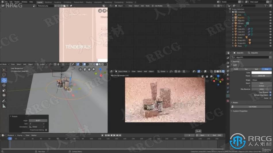 【中文字幕】Blender 3D产品工业设计建模技术视频课程 3D 第6张