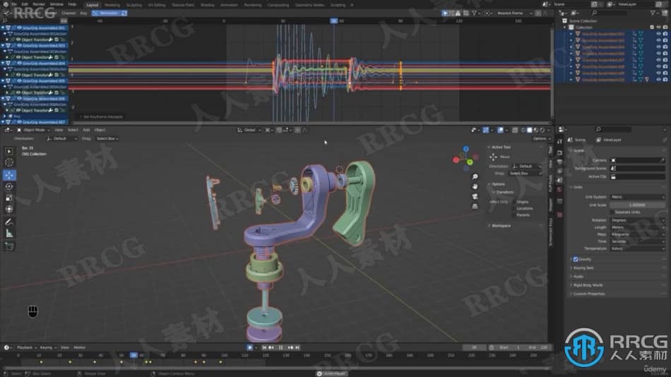 【中文字幕】Blender 3D产品工业设计建模技术视频课程 3D 第9张