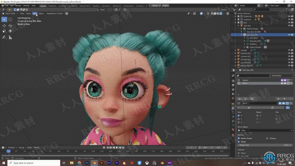 【中文字幕】Blender与Substance Painter完整3D动画角色创作视频教程 3D 第12张