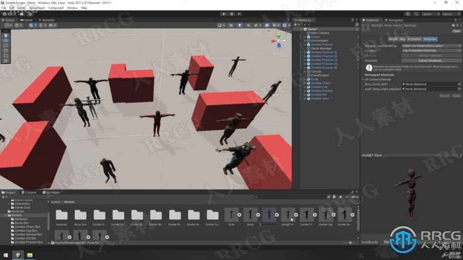 【中文字幕】Unity中NavMesh系统技术制作僵尸游戏视频教程 Unity 第11张