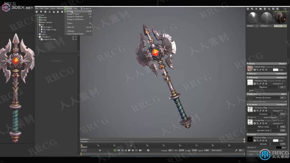 Maya与Zbrush战斧游戏模型完整制作视频教程 maya 第17张