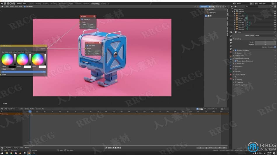 Blender可爱盒子机器人实例制作视频教程 3D 第2张
