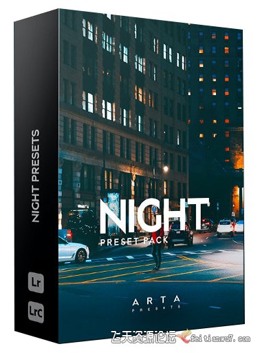 ARTA Presets - 城市夜景街拍电影风光LR预设 ARTAPresets Night Lightroom Presets LR预设 第1张