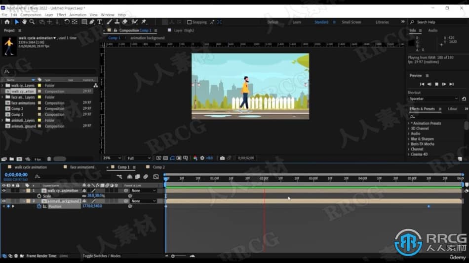 【中文字幕】After Effects CC 2022 MG图形动画从入门到精通视频教程 AE 第14张