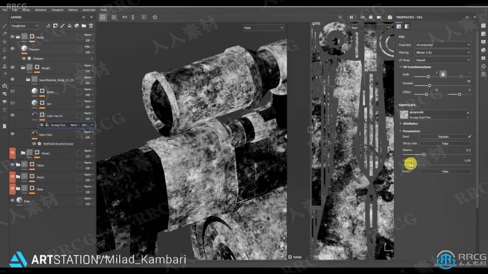 Blender生化奇兵游戏步枪完整实例制作流程视频教程 3D 第8张