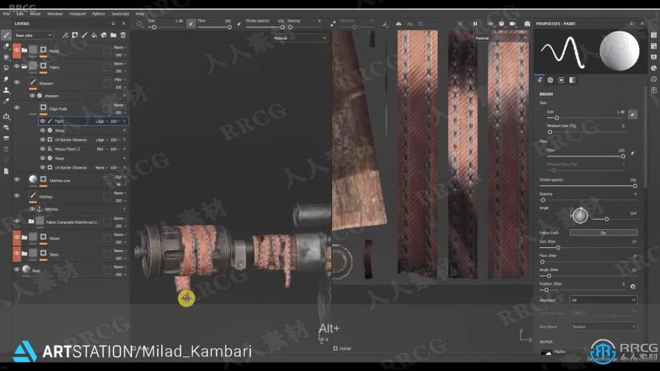 Blender生化奇兵游戏步枪完整实例制作流程视频教程 3D 第11张