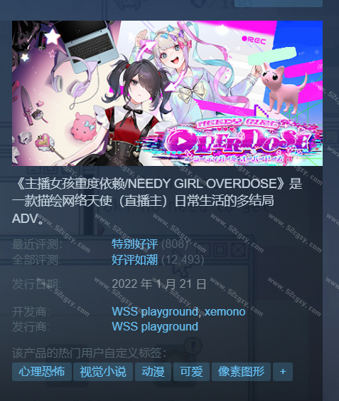《主播女孩重度依赖》免安装-Build.9012084-V1.0.26绿色中文版[1.46GB] 单机游戏 第1张