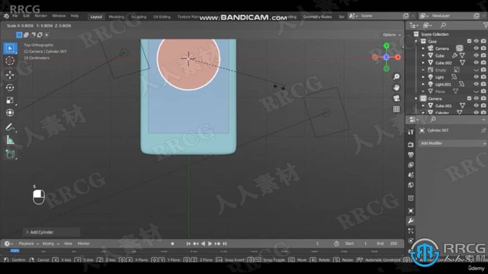 【中文字幕】Blender 3.2苹果手机iPhone完整实例制作视频课程 3D 第5张