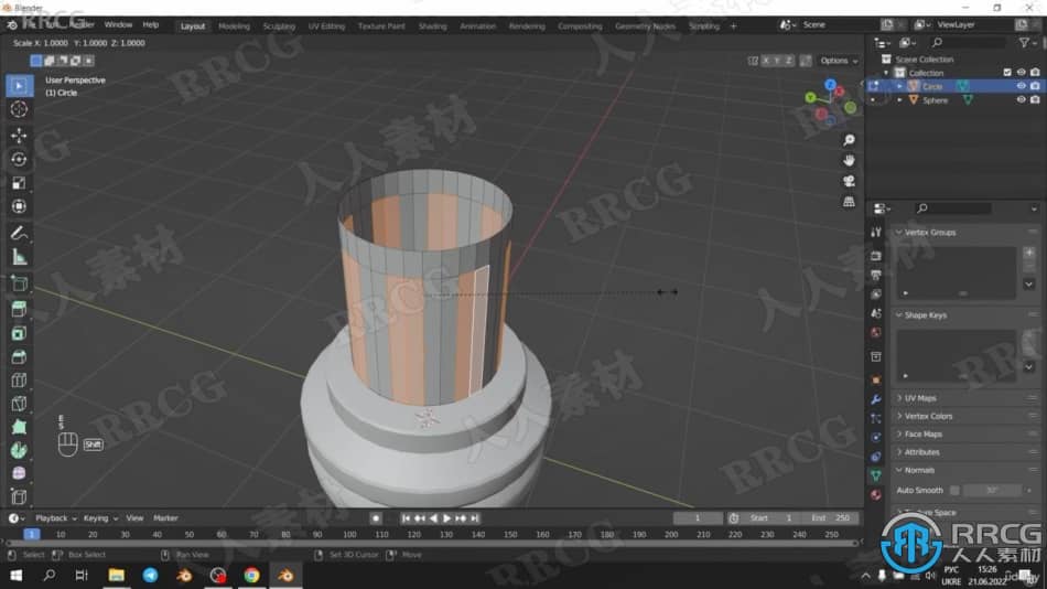 【中文字幕】Blender和Substance Painter游戏手榴弹实例制作流程 3D 第6张