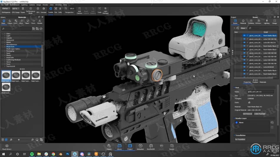 Fusion 360逼真游戏武器概念设计制作视频教程 CG 第14张