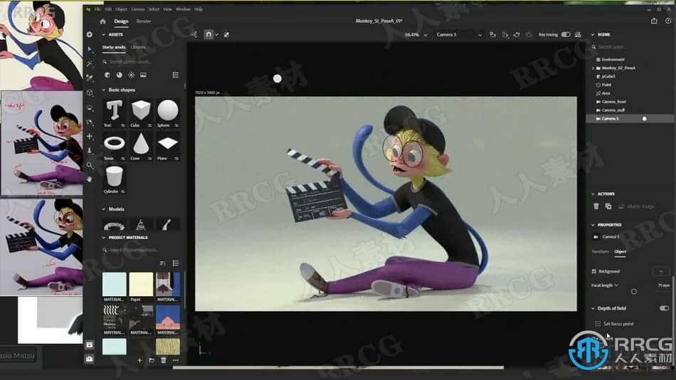Zbrush猴子角色概念设计全流程视频教程 ZBrush 第10张