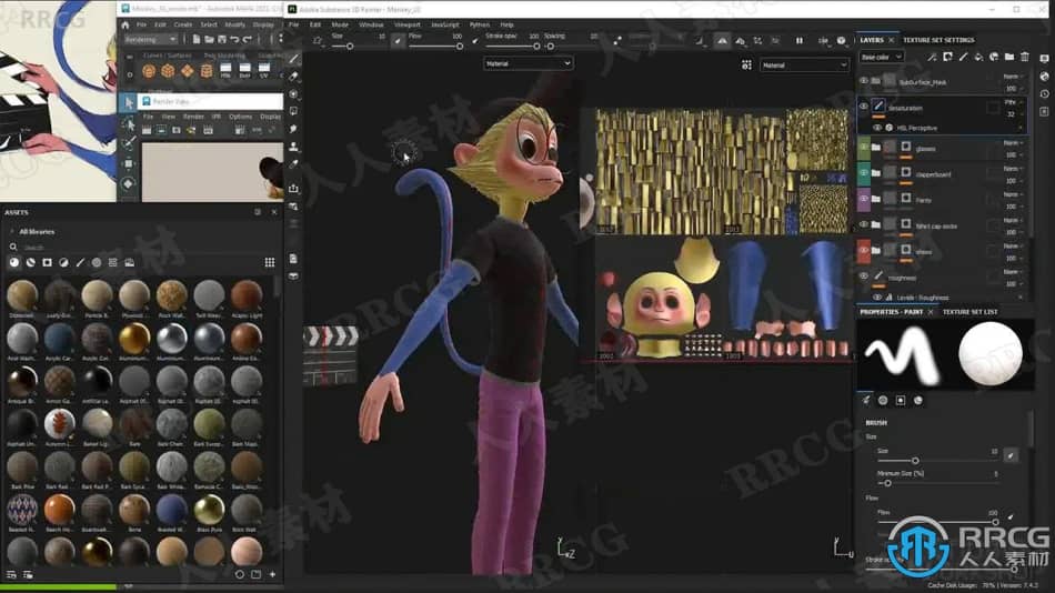 Zbrush猴子角色概念设计全流程视频教程 ZBrush 第9张
