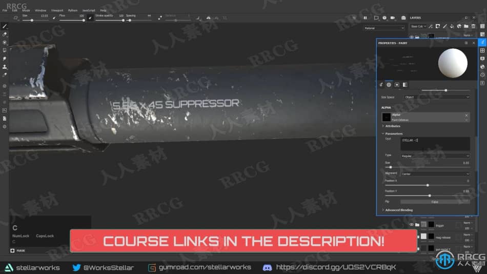 Blender游戏武器AR-15机枪完整制作流程视频教程 3D 第14张