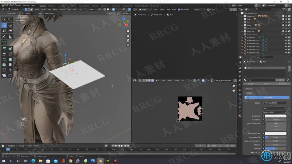 Blender游戏角色雕刻制作完整工作流程视频教程 3D 第17张