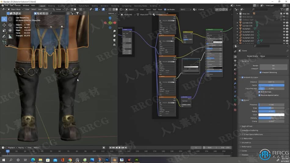 Blender游戏角色雕刻制作完整工作流程视频教程 3D 第25张