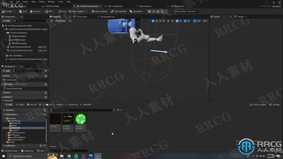 UE5虚幻引擎游戏光环能量护盾制作视频教程 CG 第2张