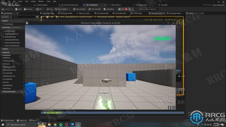 UE5虚幻引擎游戏光环能量护盾制作视频教程 CG 第4张