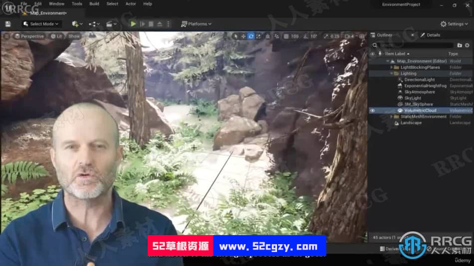 【中文字幕】UE5虚幻引擎3A级游戏关卡自然环境场景制作视频教程 CG 第5张