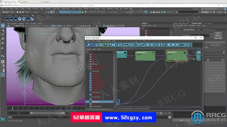 Yeti角色头发毛发全面核心技术训练视频教程 CG 第7张