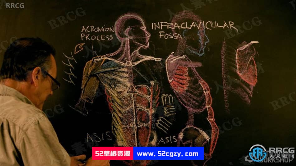Rey Bustos人体解剖学艺术大师级视频课程三部曲合集 CG 第12张