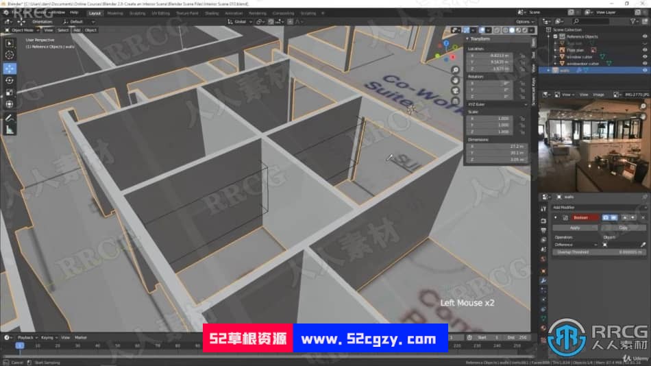 【中文字幕】Blender与SP建筑可视化场景完整制作视频教程 3D 第3张