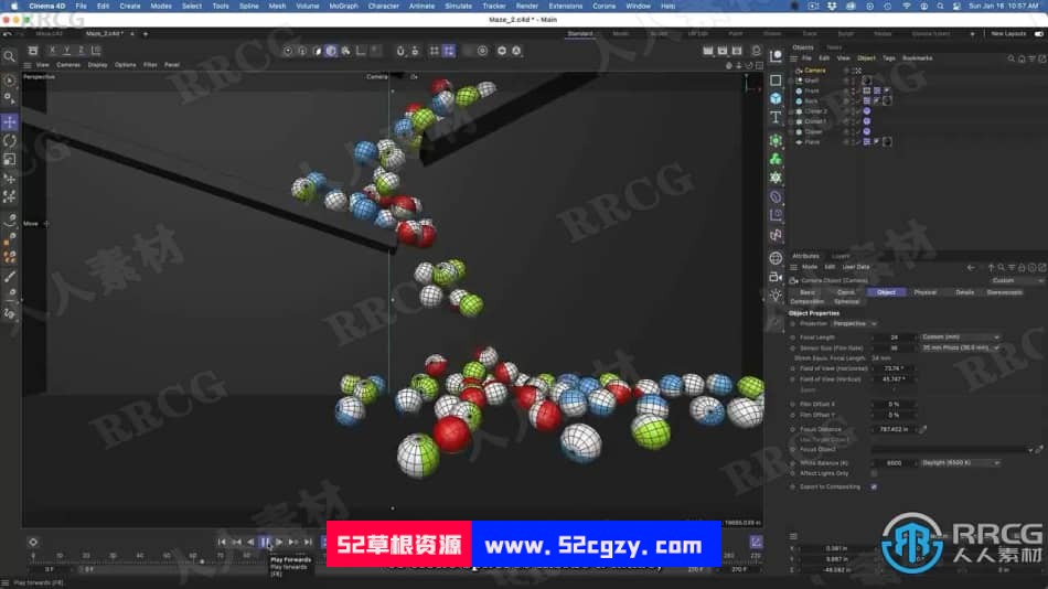 【中文字幕】C4D 3D模拟动画初学者入门训练视频课程 3D 第8张