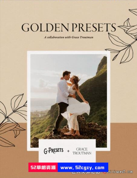 G-Presets-金色电影婚礼胶片人像LR预设Golden Presets by Grace Troutman LR预设 第1张