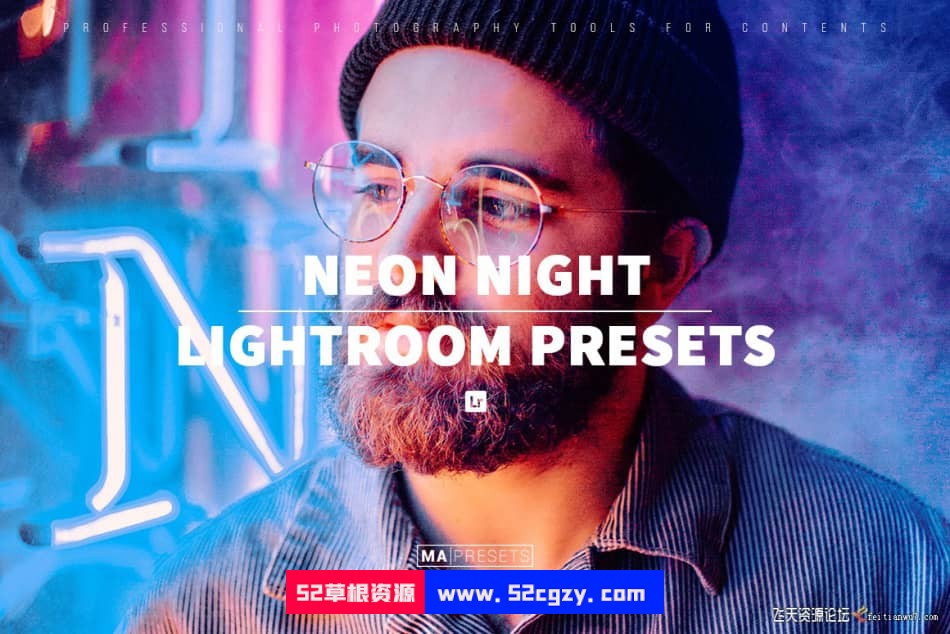 【Lightroom预设】城市街道霓虹夜景风光人像NEON NIGHT Lightroom Presets LR预设 第1张