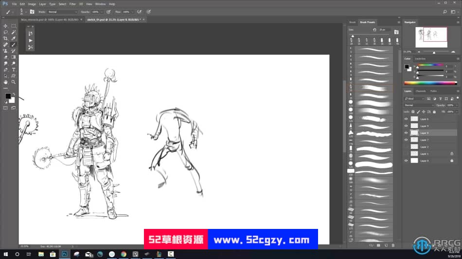 废土赛博朋克风格游戏角色绘画设计视频教程 CG 第11张