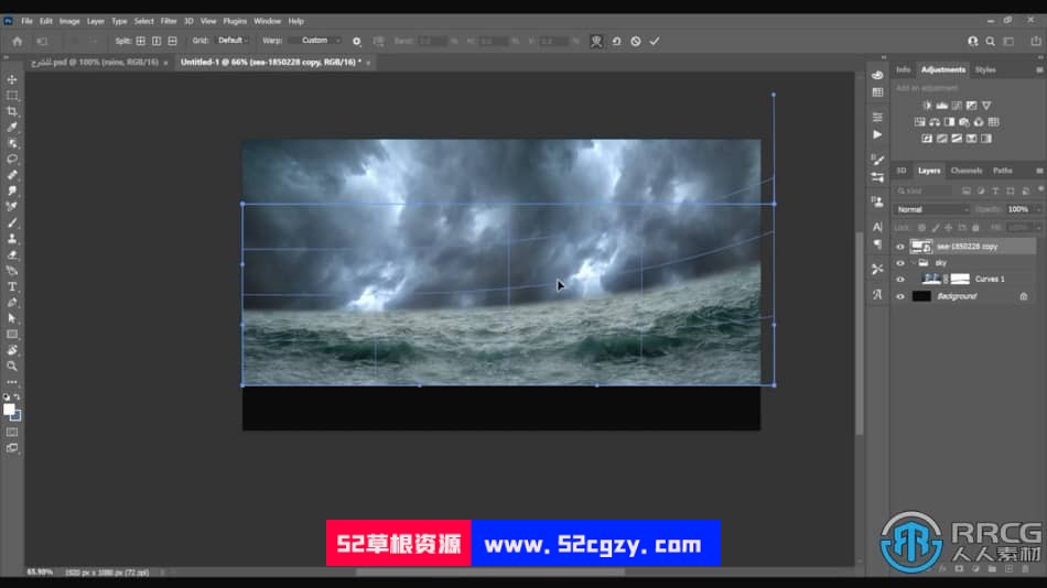 【中文字幕】PS海洋怪物照片合成特效技术视频教程 PS教程 第4张