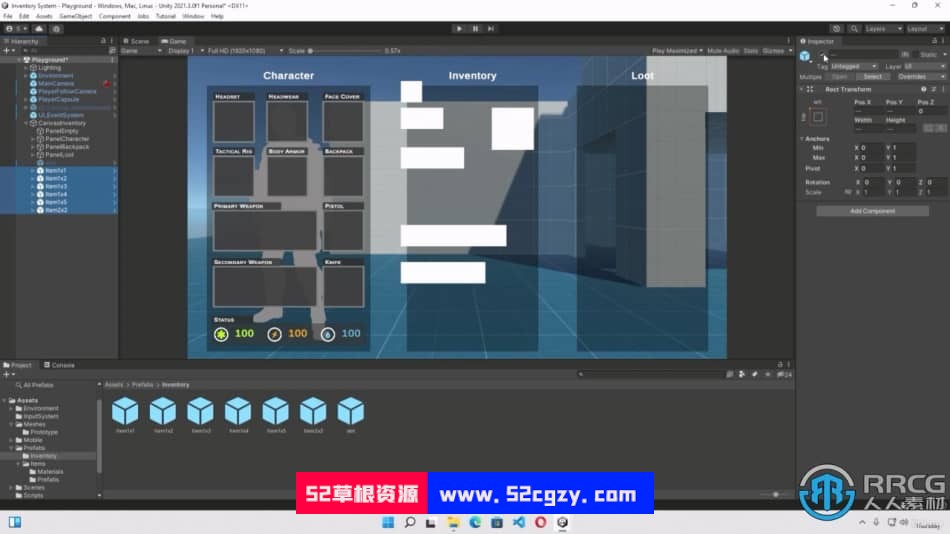 Unity高级游戏库存系统核心技术训练视频教程 Unity 第3张