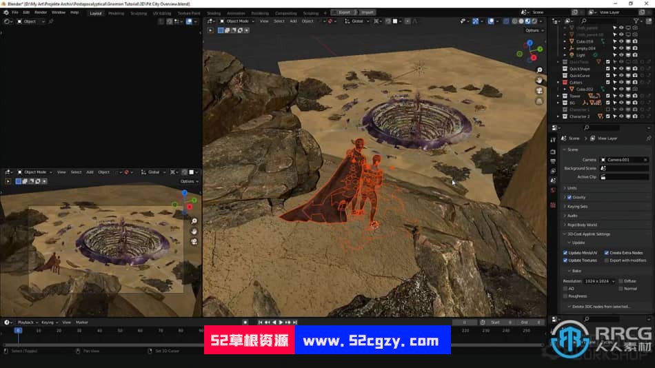 Blender与PS通过3D资产加速环境概念艺术设计创作视频教程 3D 第4张
